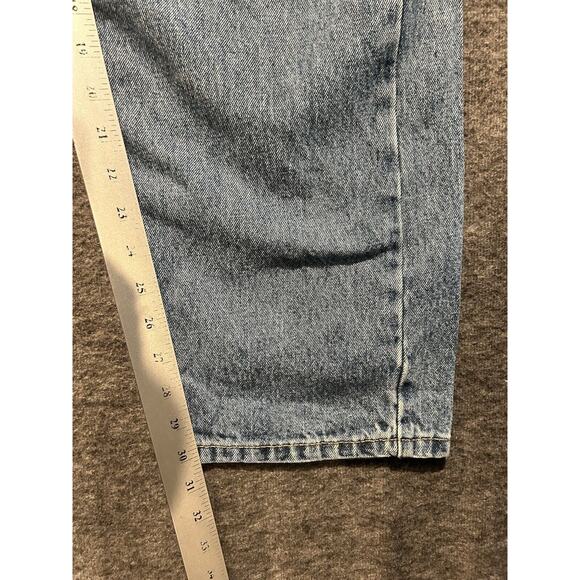 Levi’s 505 Medium Blue Regular Men's Red Tab Straight Jeans Size 40x32 - Picture 3 of 8
